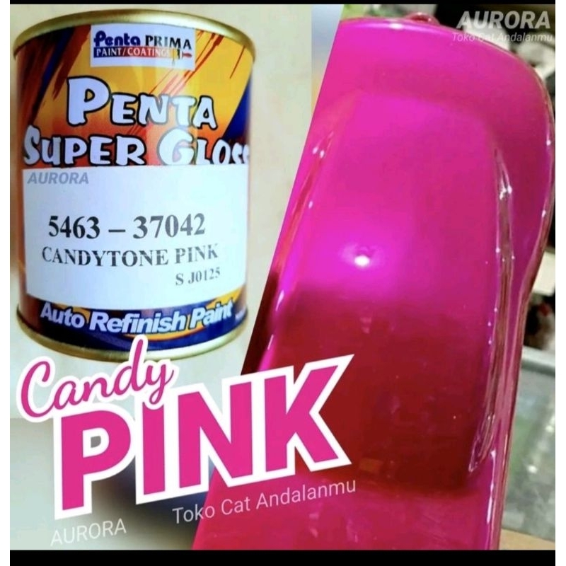 CAT PAKET LENGKAP PENTA SUPER GLOSS CANDYTONE - CANDY PINK