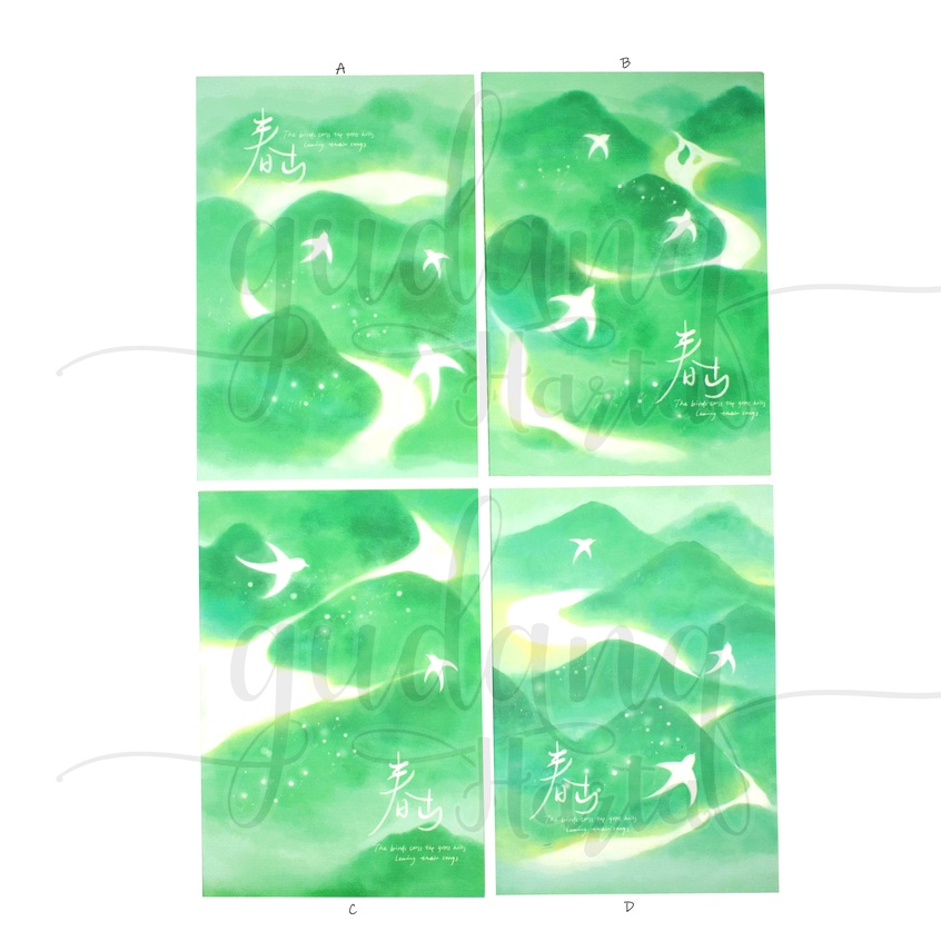 

Notebook B5 Green Valley Buku Motif HIjau Bunga Unik Notepad GH 308148