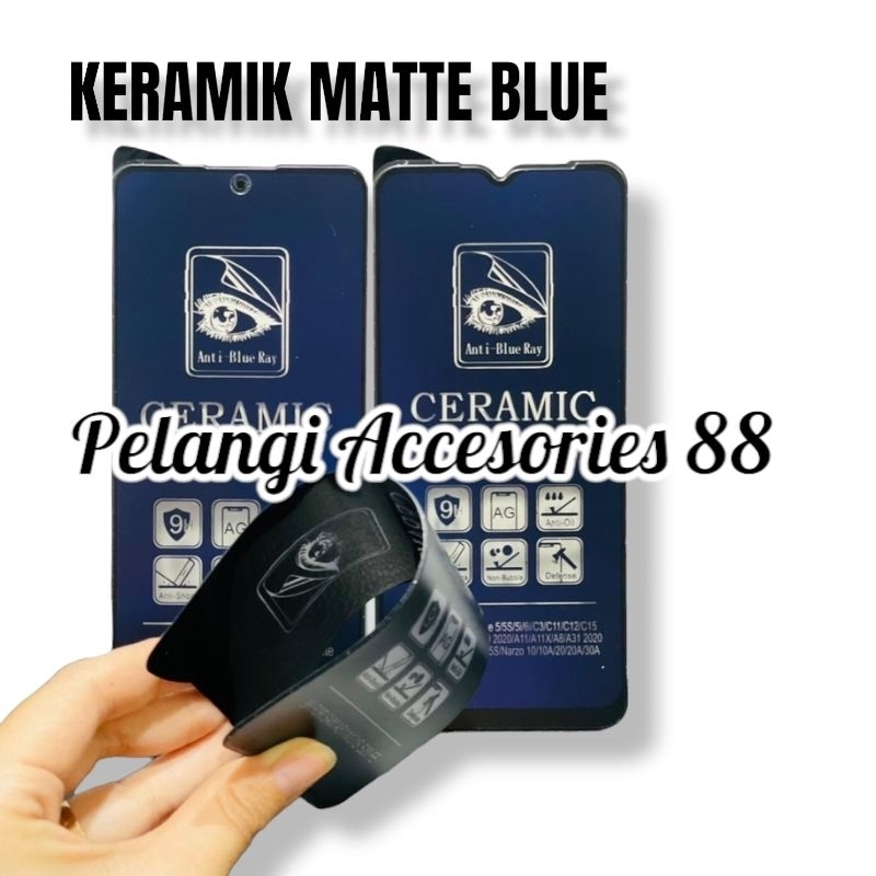 ANTIGORES ADVAN GX MATTE BLUE KERAMIK ANTI GORES ANTI RADIASI ANTI BLUE