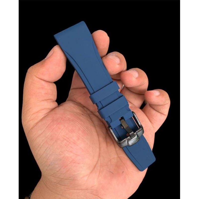 Strap Tali Jam Tangan Silicon New mode Navy Istimewa tebal