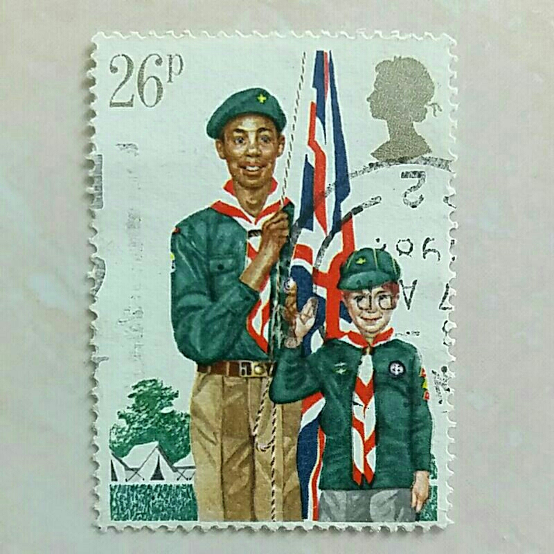 

(AA) Perangko Inggris Britania Raya 1982 Youth organizations - Boy Scout Movement 26p Used