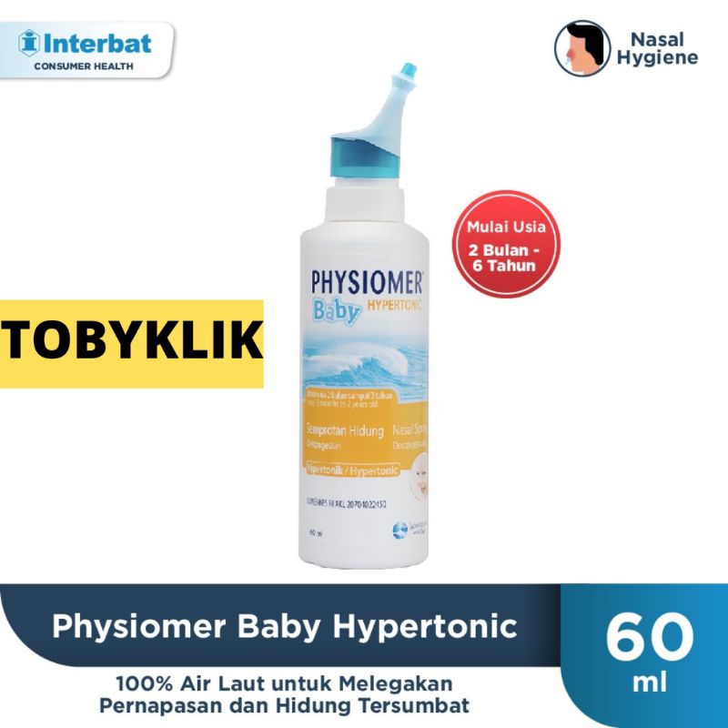 Physiomer Baby Hypertonic Decongestant / Semprotan Hidung 60ml