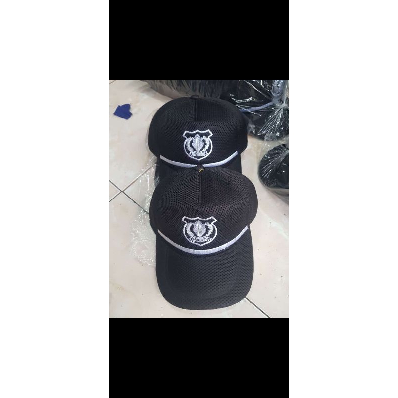 topi satpam coklat tua pilkep satpam terbaru topi satpam