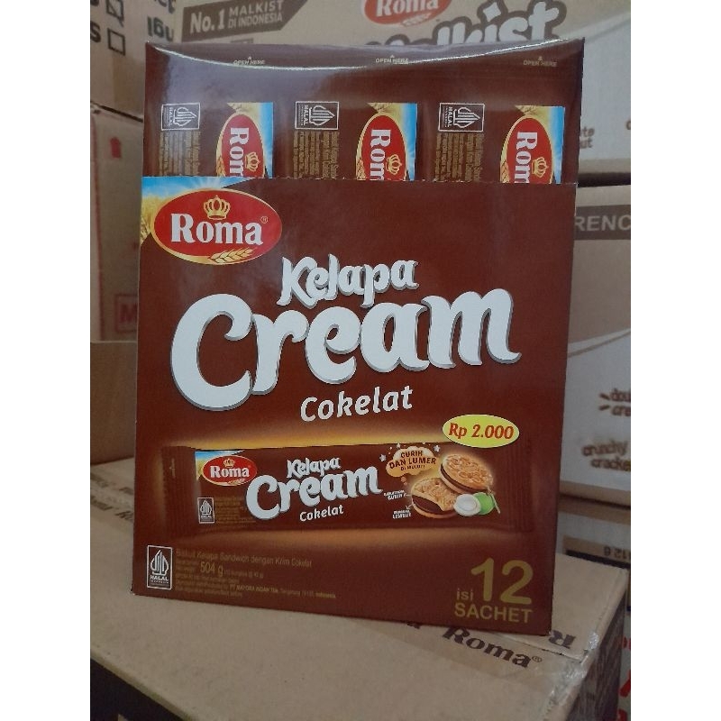 

ROMA KELAPA CREAM COKELAT BISKUIT KELAPA CREAM COKLAT TERBARU 12 X 42 GRAM
