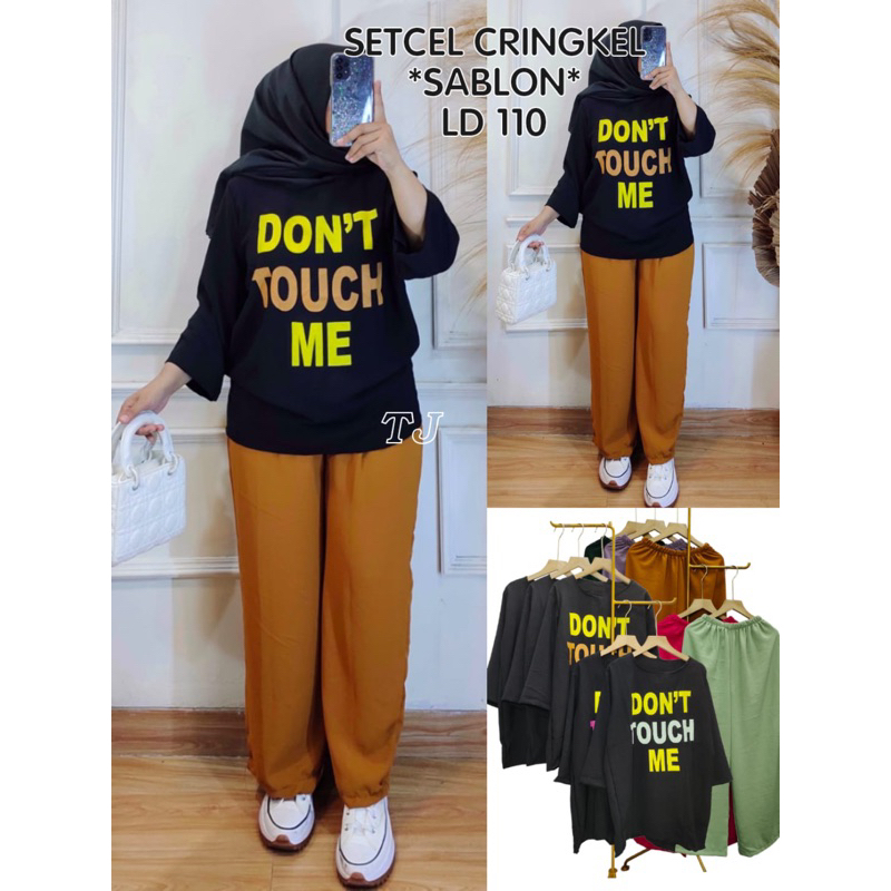 SET VIRAL CRINKLE DONT TOUCH SABLON ABG HITS MURAH GROSIR SUPPLIER MODELLANO