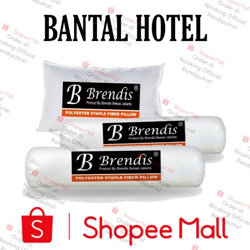 Brendis 2Bantal dan 1Guling Brendis Dan Nicoking Hotel Tidur Kepala Bintang 5 Empuk Lembut Tebal Murah Mewah Asli Silikon