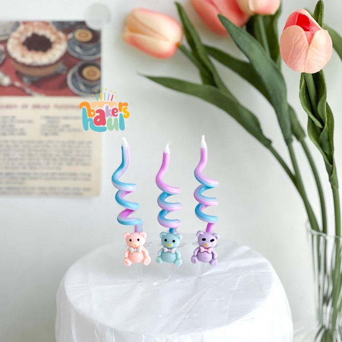 

Spiral Candle Character / Mini Spiral Candle Cute Character / Lilin Spiral Boneka / Korean Candle / Lilin Ulir Korea / Bahan Dekorasi Kue