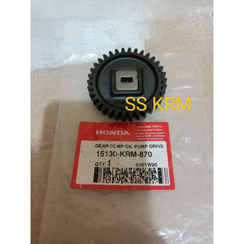 gear oil pomp drive gear gigi pompa oli megapro mono shock cb verza crf 150 ori 15130 krm 840