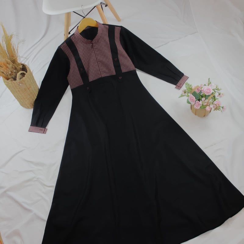 TerbaruGamis Muslim/Toyobo premium/wolcraft/motif kotak-kotak