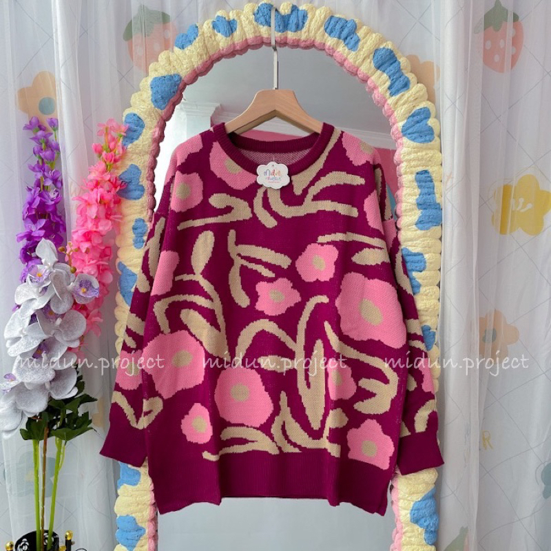 FRISYLA FLOWERS KNIT | ONE SET RAJUT PREMIUM KOREA