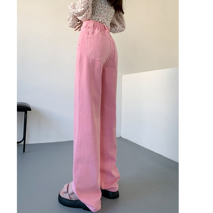 Pink kulot new warna jeans kulot wanita high waist jeans kekinian