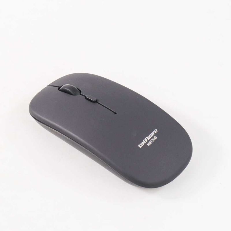 TAFFWARE Mouse Wireless Rechargeable 2.4G dengan Koneksi Bluetooth 5.2