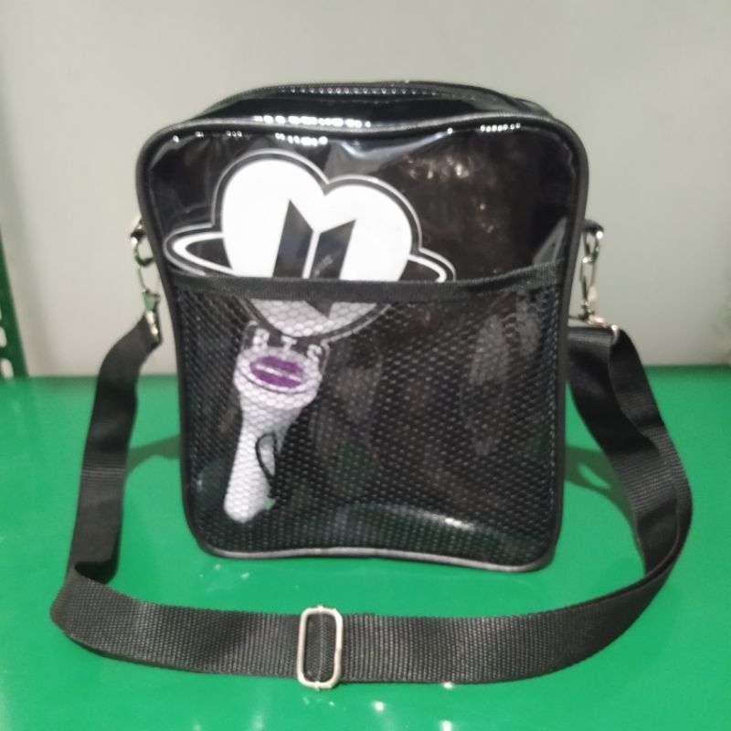 Tas selempang pvc transparan nadira/tas pvc korean style