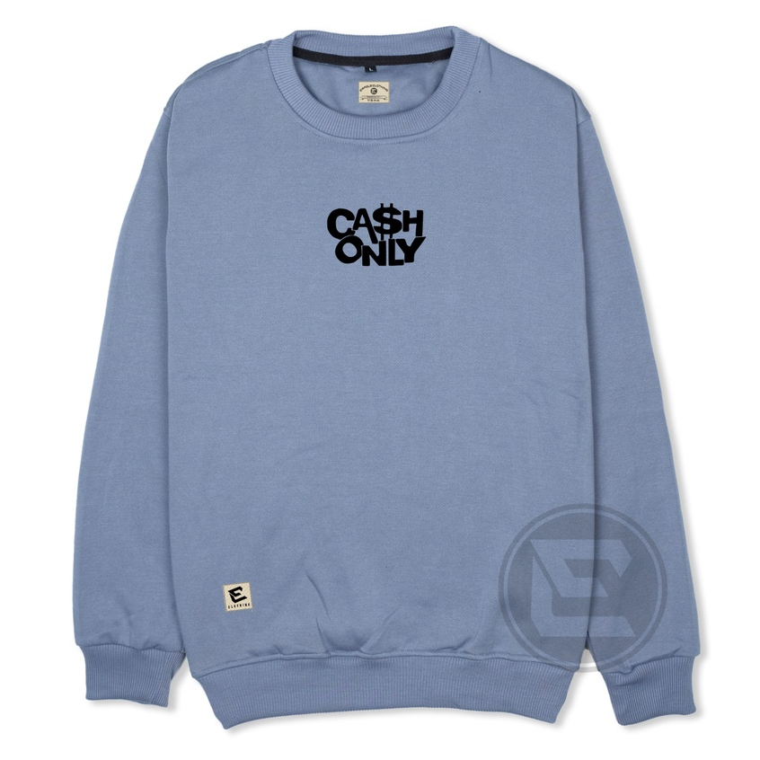 Erfolg Offiziell Sweater Crewneck Pria Wanita Original Switer Oblong Cowok Cewek Oversize Basic Print Sablon Timbul Motif Grafity Suwiter Crowneck Warna Denim Abu Paralon Bahan Katun Fleece Tebal Swater Distro Branded Aesthetic Jumper Jumbo Bandung