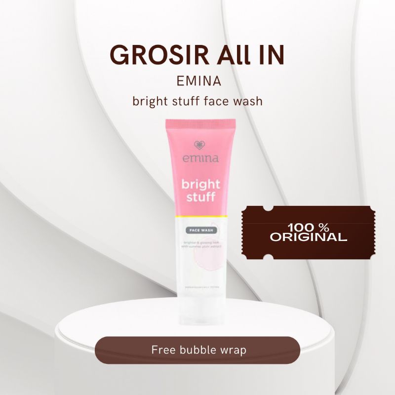 Emina bright stuff face wash/sabun muka emina/emina facial wash
