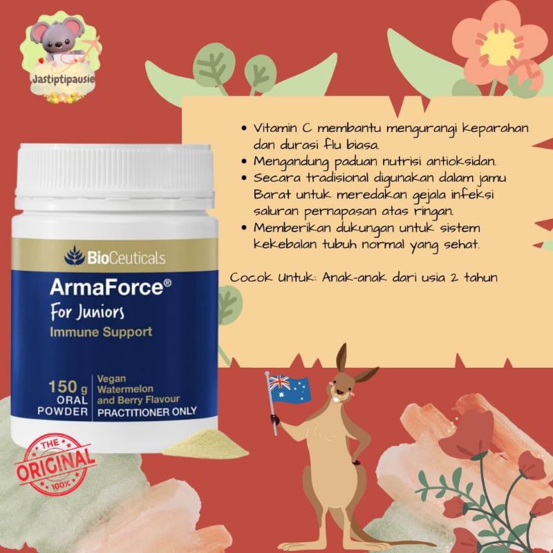 BioCeuticals ArmaForce AUSTRALIA For Junior 150g Vitamin Anak (Ready Stock)