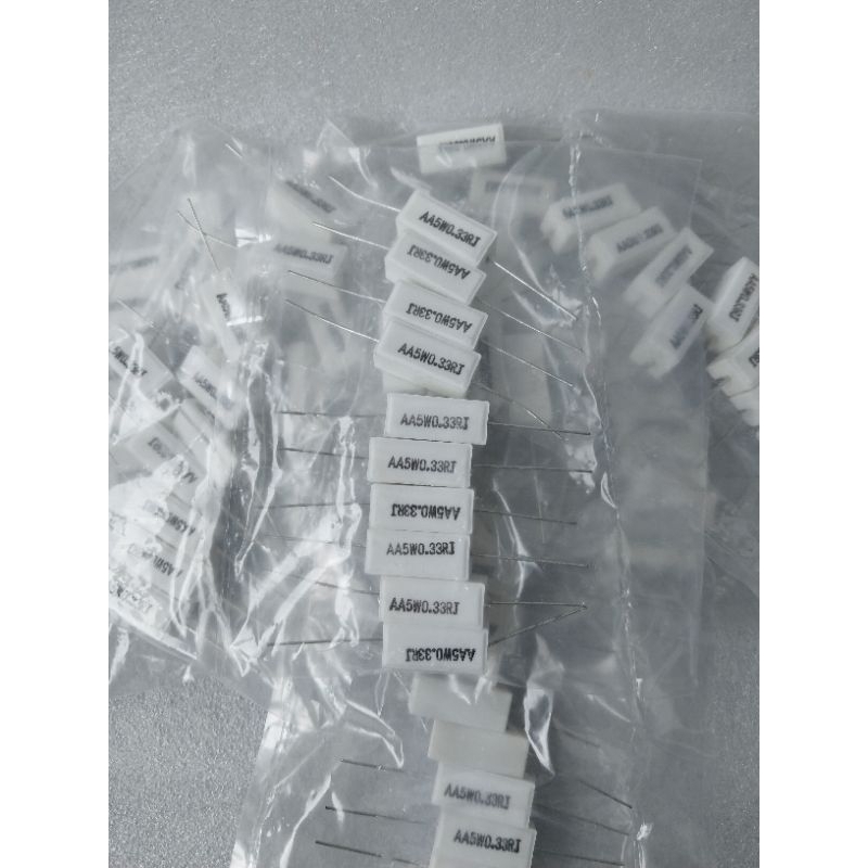 ( 10 pcs ) R kapur 5w 0.5RJ , R kapur 5w 0.5ohm