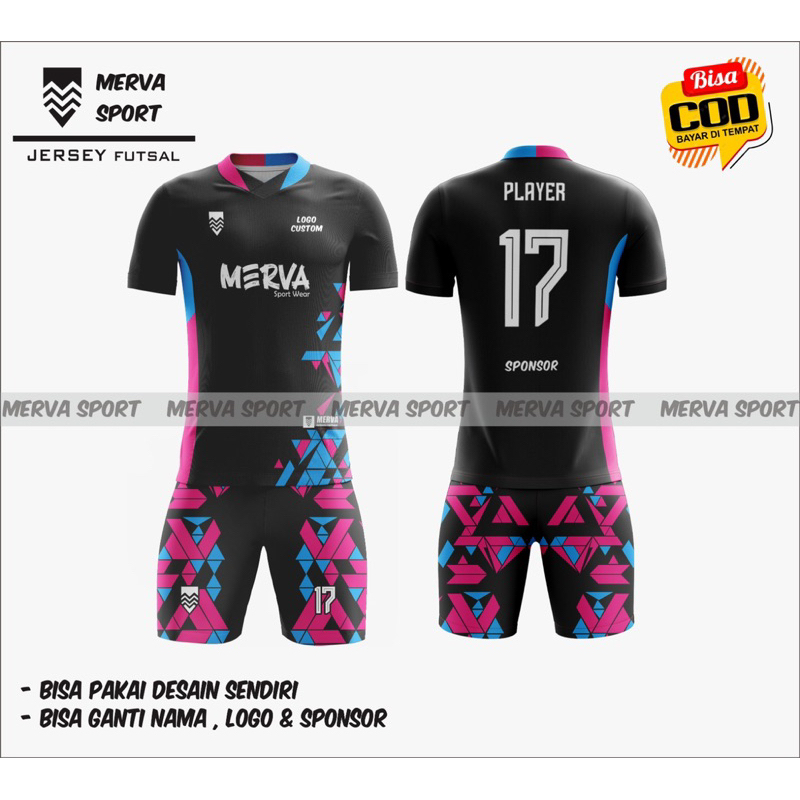 BAJU JERSEY FUTSAL SETELAN FULL PRINTING ( BISA SATUAN )
