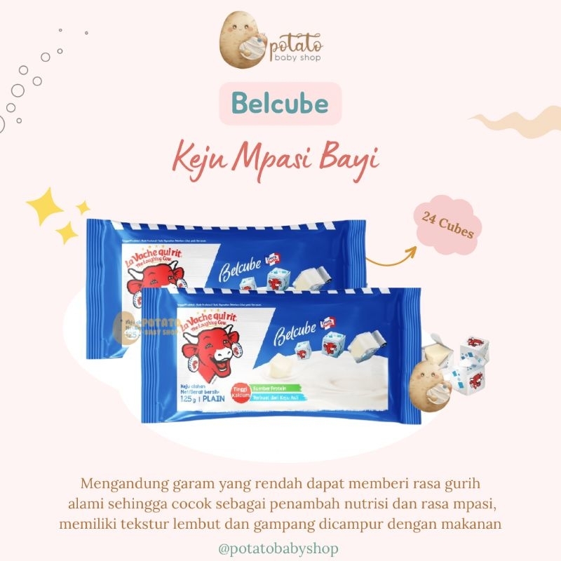 Belcube Keju Cheese 24 Cubes 125 gr - Keju Mpasi Anak