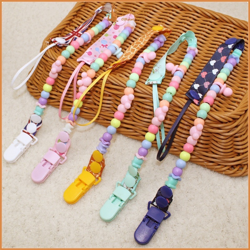 Pacifier clip WARNA WARNI bayi Tali empeng anak BPA Free