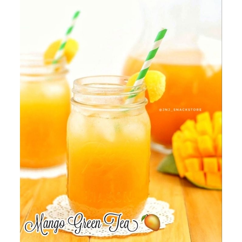 

MANGO GREEN TEA POWDER / BUBUK MINUMAN RASA MANGO TEA UK 250gr