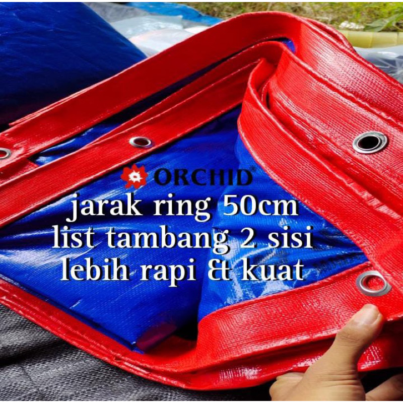 terpal merk orchid A12 bisa costum 3x6 4x7 5x7 6x9 6x8 dan lain lain lagi