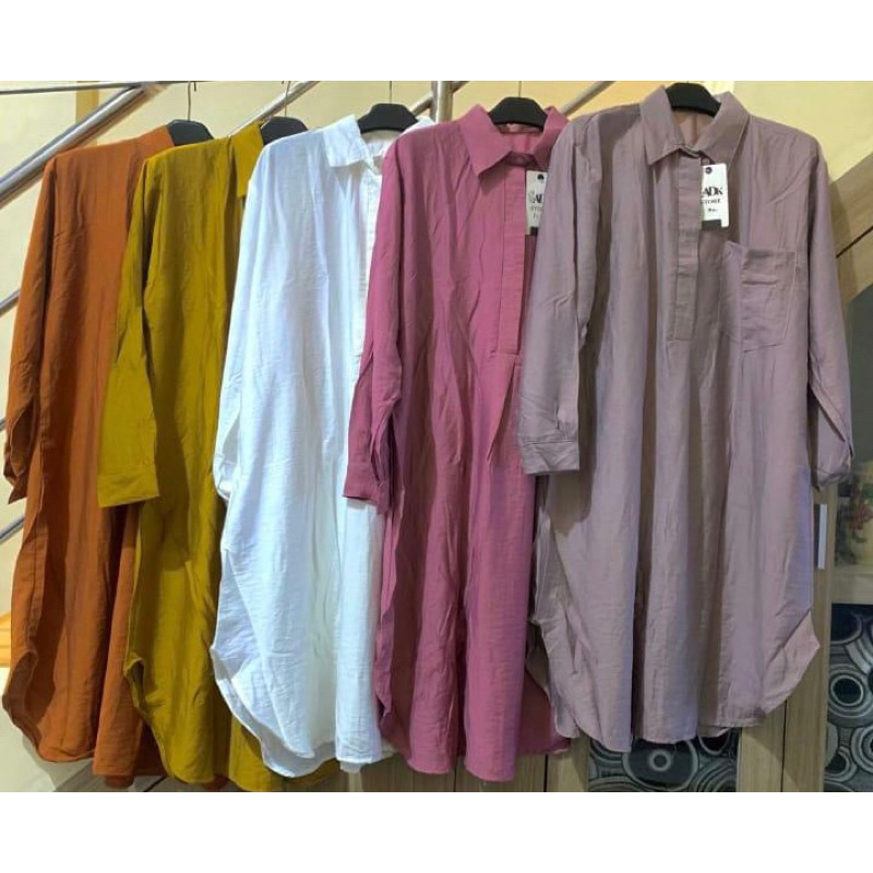 POKITA TUNIK // TUNIK POLO LINEN SAKU DEPAN