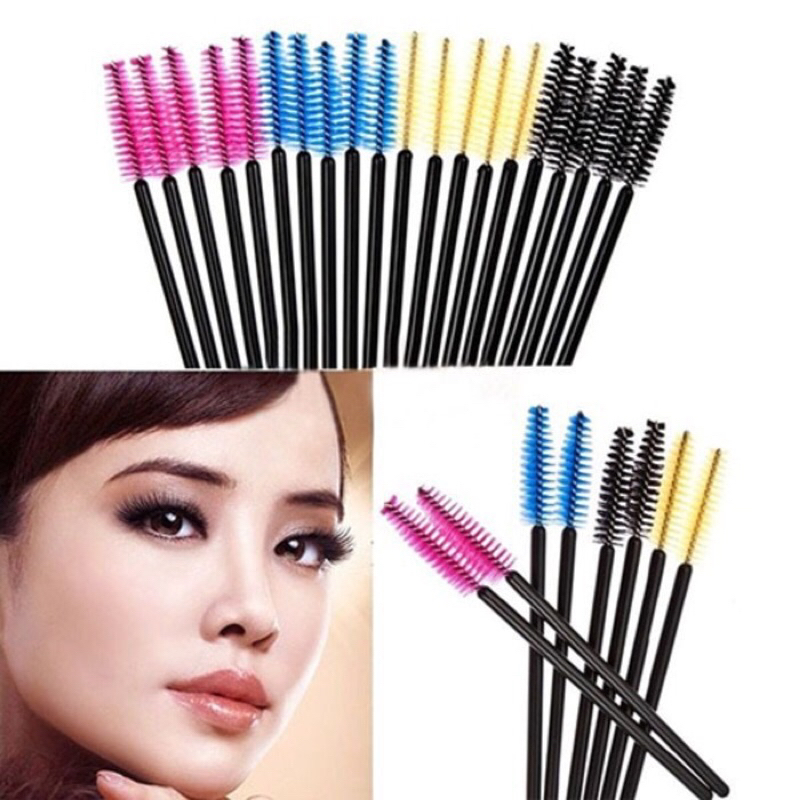 Sisir Kuas Maskara/Spoolie Brush Mascara Wand/Sikat Eyelash Extension Bulu Mata