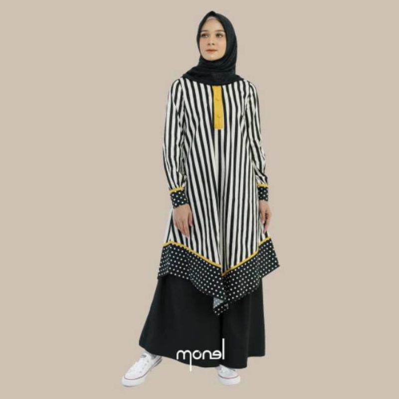 Asimetris Midi  Dress by Monel