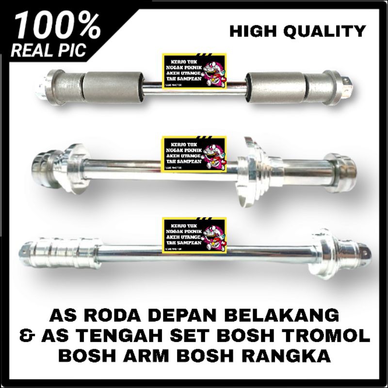 AS RODA DEPAN NINJA AS RODA BELAKANG SWING ARM KAZE SET AS TENGAH SWING ARM KAZE DAN BOSH RANGKA BOS