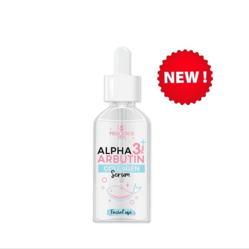 Precious Skin Alpha Arbutin 3+ Plus Collagen Serum Whitening Serum Pemutih Wajah.