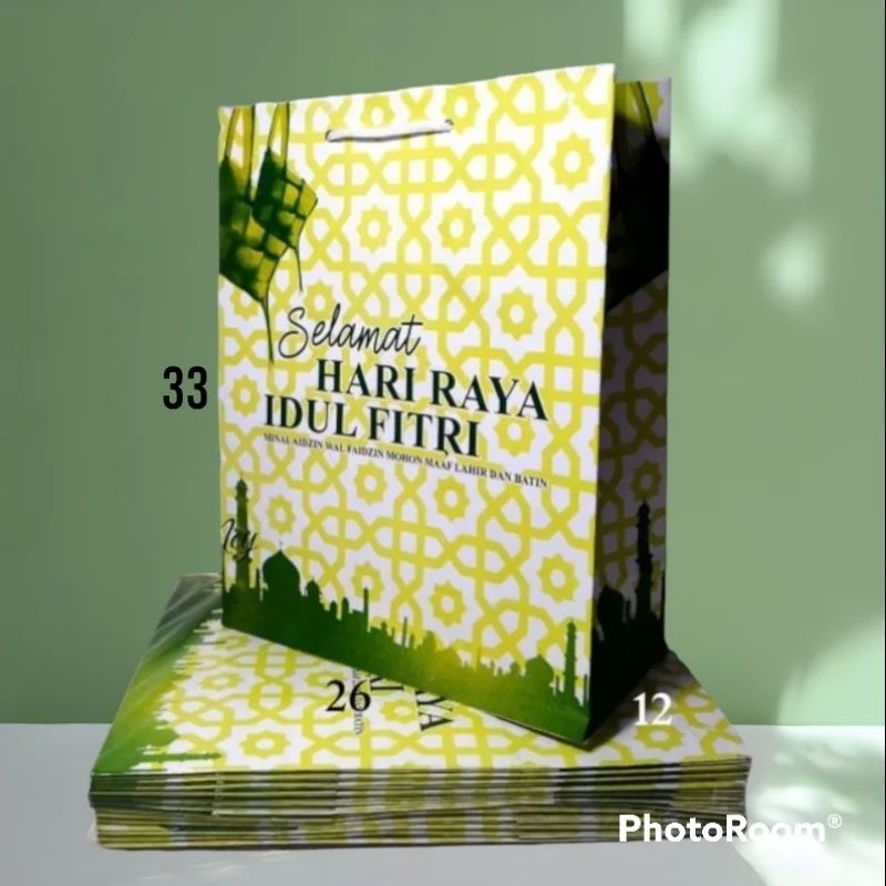 

PAPERBAG IDUL FITRI ukuran 26x12x32