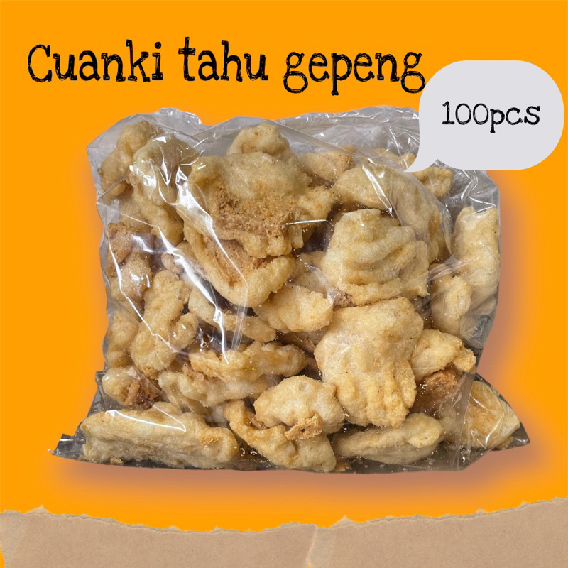 CUANKI TAHU GEPENG 100pcs /LIBAN FOOD