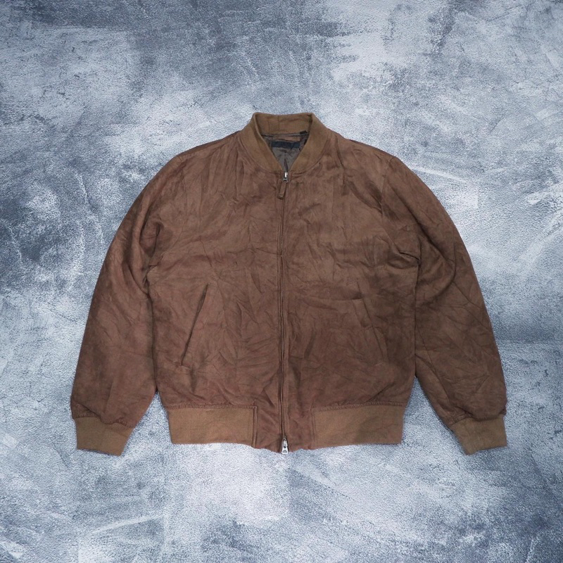 Jaket Bomber Uniqlo Second / Jaket Bomber Suede
