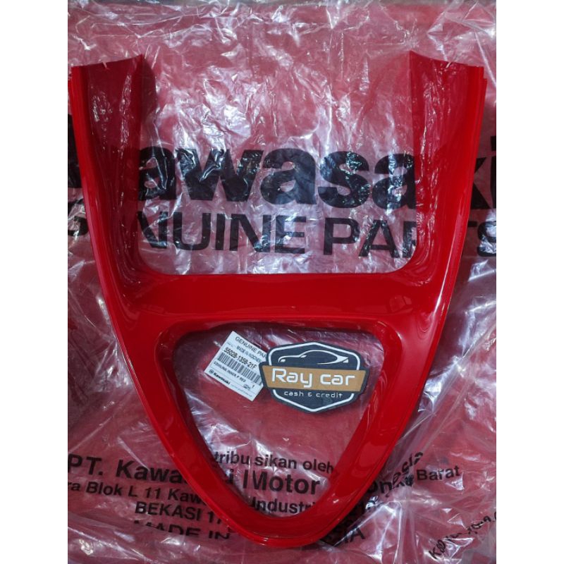 COWLING INNER VGRIL COVER SAMBUNGAN FAIRING BAWAH NINJA RR OLD MERAH 2010 2011 ORIGINAL KAWASAKI