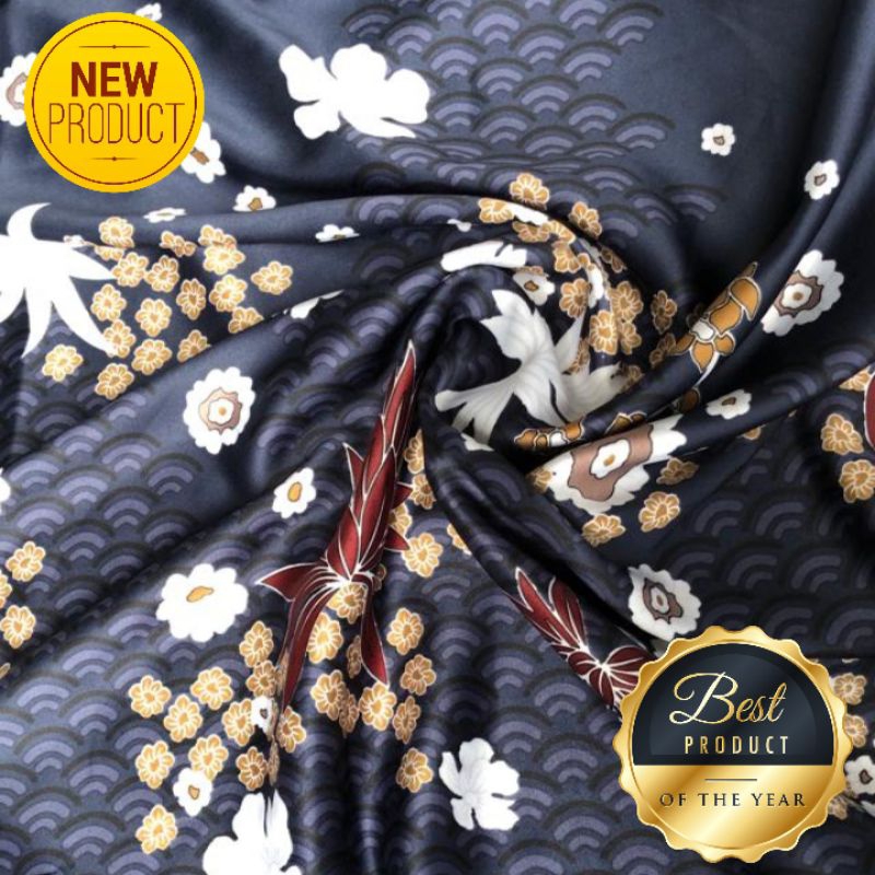 Kain Dr Silk Motif Andhaya harga setengah meter