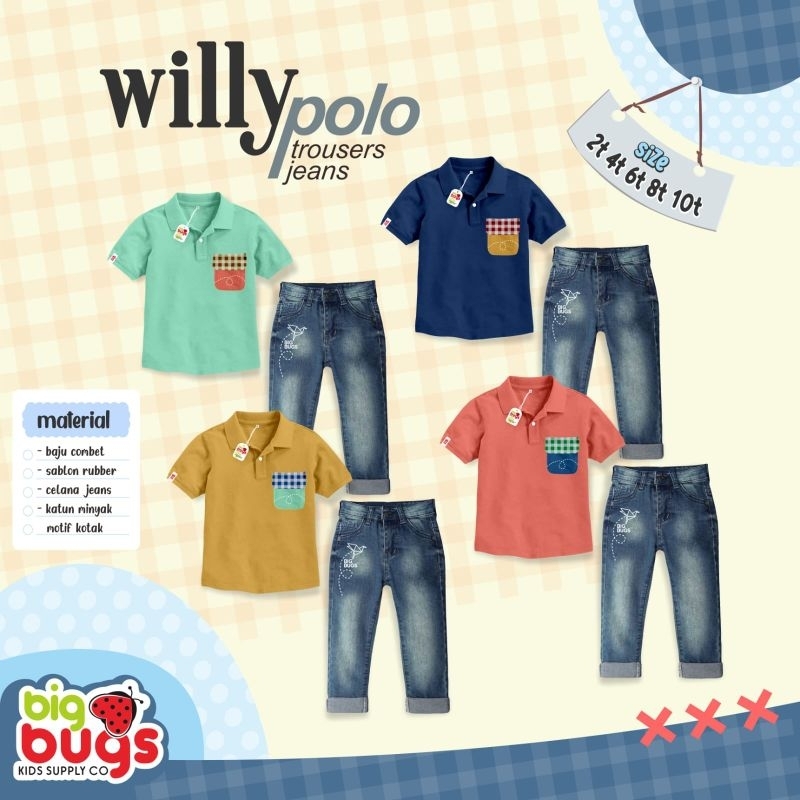 Ready‼️ Set Willy Polo Anak Cowok by Bigbugs