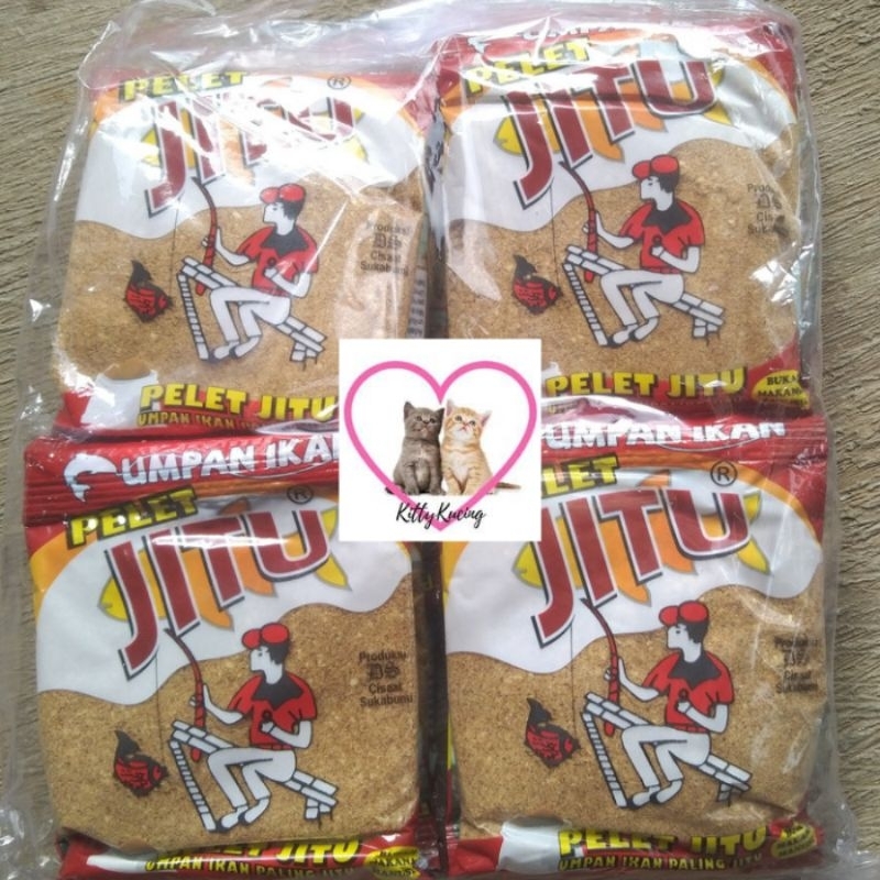 Umpan Pancing JITU Merah Biru Telor Bebek Kinoy Murni Kristal