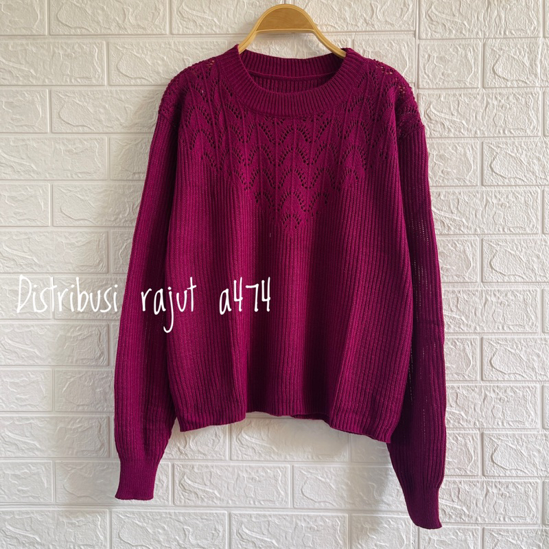 MARBUN SWEATER RAJUT MODEL TURKY ATASANA LENGAN PANJANH WANITA