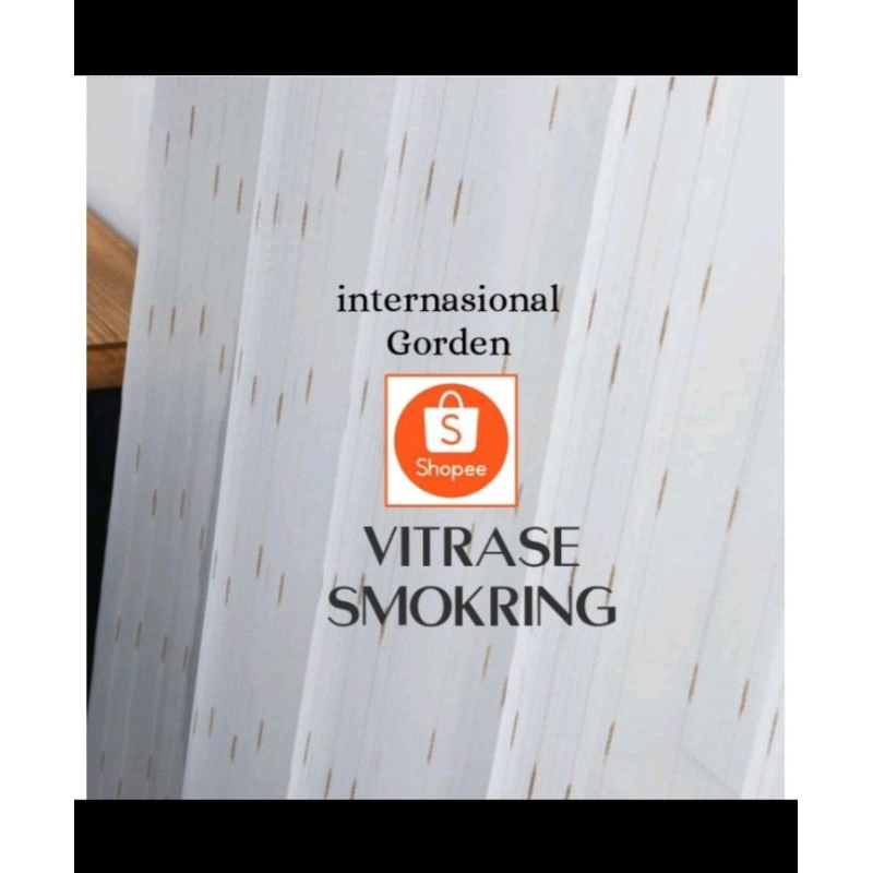 Vitrase polos vitrase gorden model smokring motif serat serat vitrase putih import