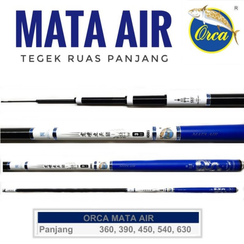 Tegek Baronang Orca Mata Air Carbon Ringan Kaku Kuat