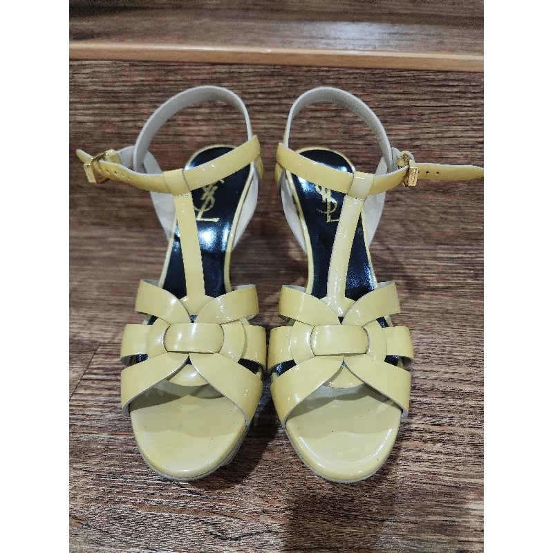 preloved YSL tribute platform sandals original 100%