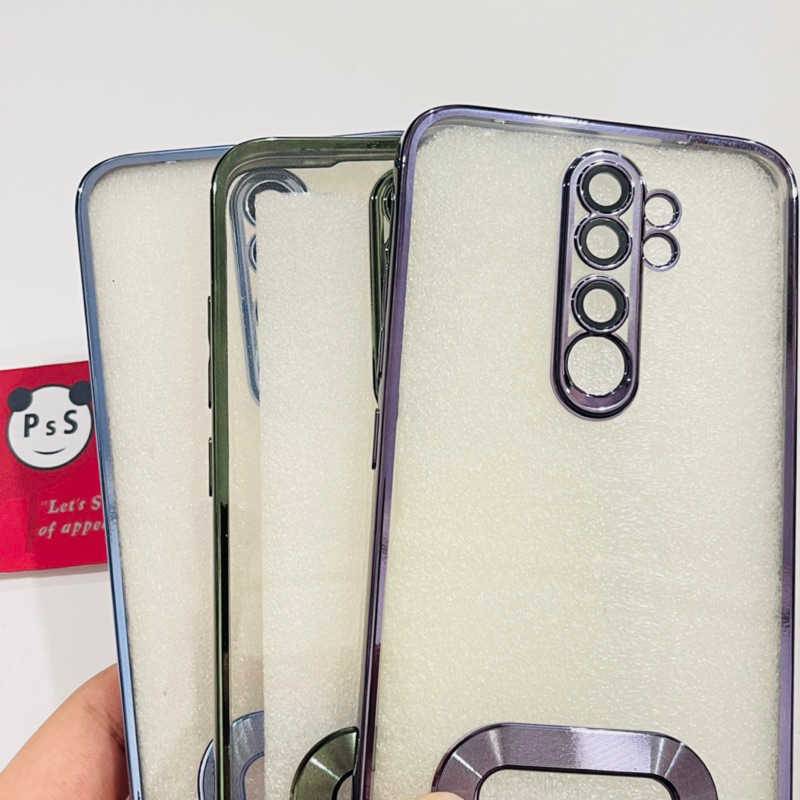 Softcase Redmi Note 8 Pro Lens Protector Circle Chrome Logo Clear Case