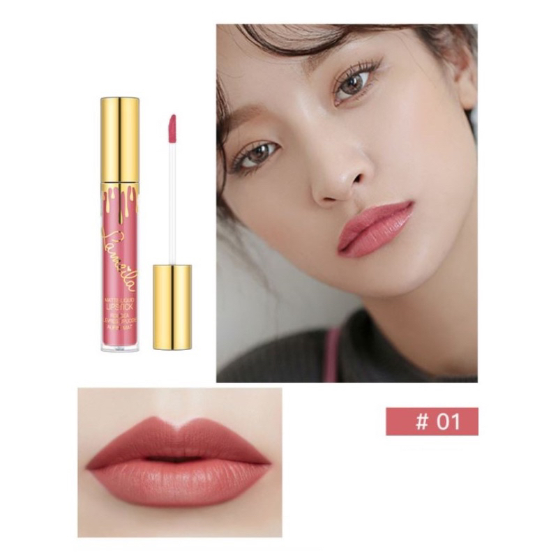 LAMEILA 763 LIQUID LIPSTICK SILKY GLASS LIP GLAZE WATERPROOF &amp; LONG LASTING