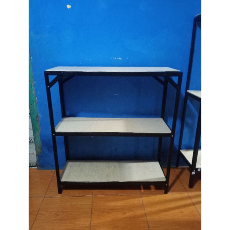 Rak serbaguna P80cm L30cm T100 / Rak aquarium / Rak susun besi / Rak bongkar pasang / Rak custom / R