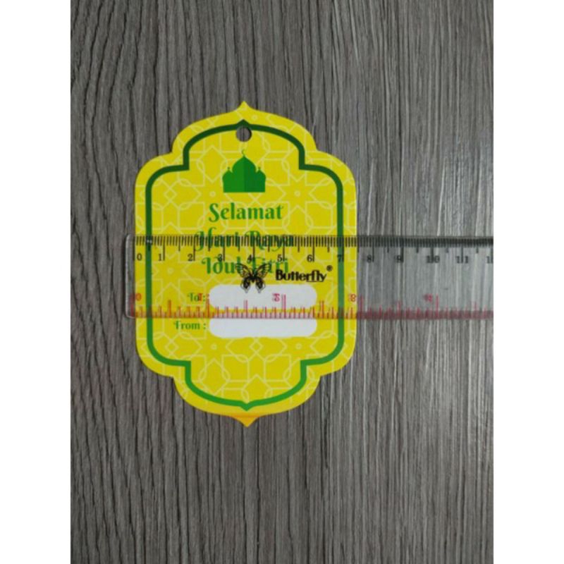 Hang Tag ucapan lebaran untuk dos parcel isi 100 pcs