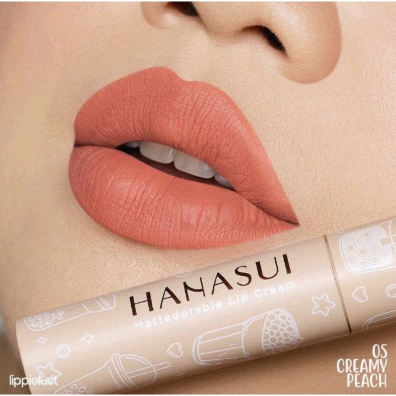 Hanasui Mattedorable Lip Cream Bobba Edition