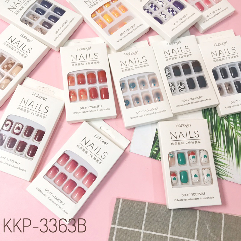 Kuku Palsu Dan Lem Fake Nail Art 3D Kuku Palsu Tahan Air