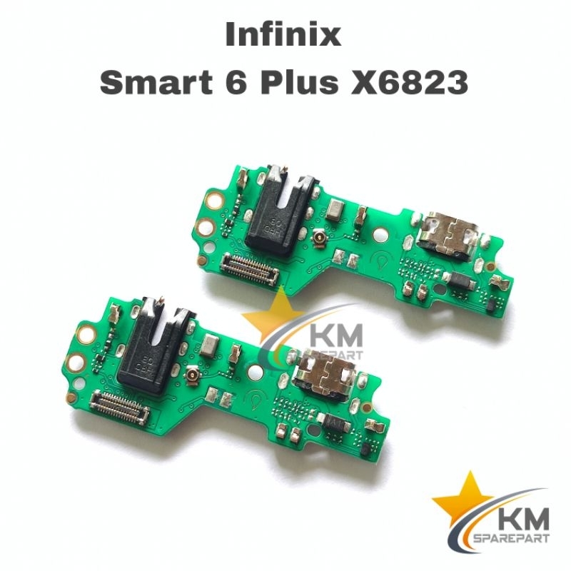Konektor Charger Infinix Smart 6 Plus X6823 Pcb Board Usb Papan Cas Mic