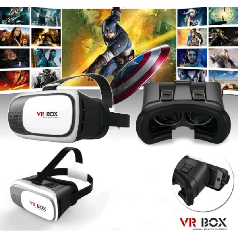 Virtual reality original VR BOX 2.0 + remote glasss kacamata hp